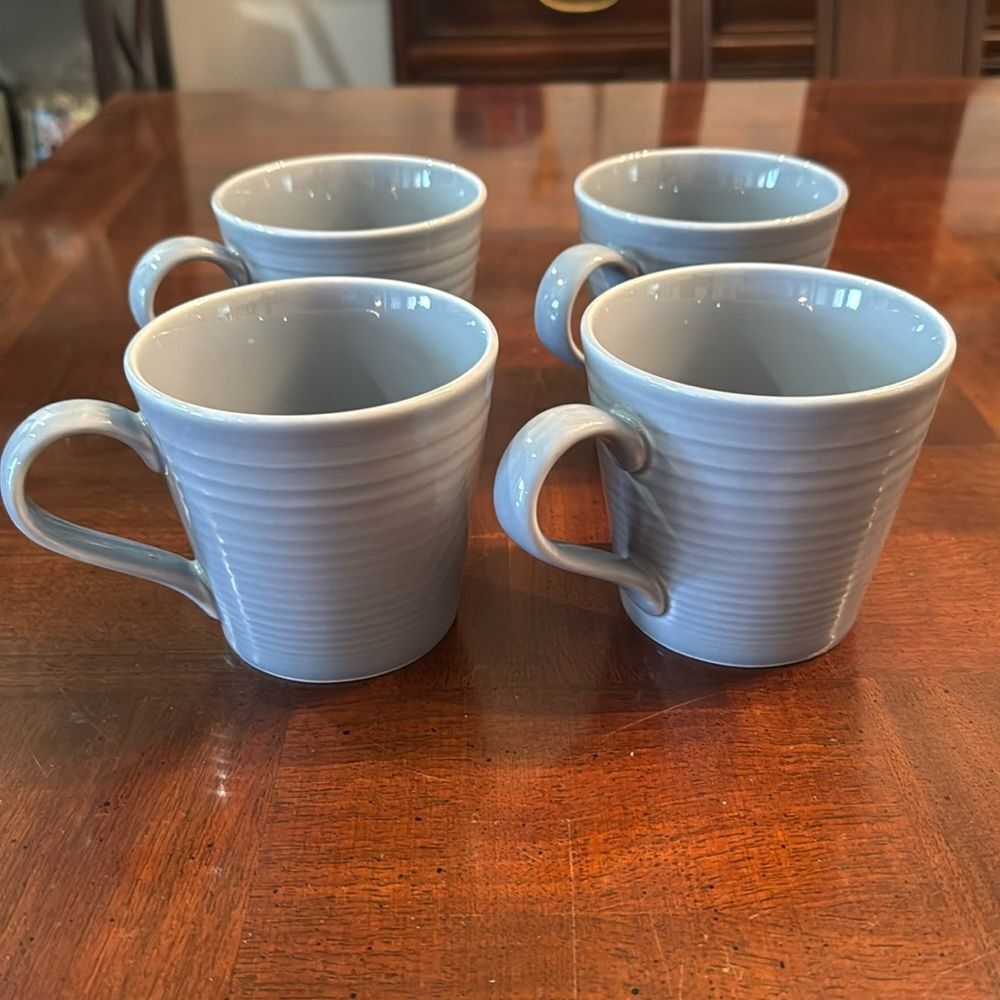 Royal Doulton Gordon Ramsay Maze Mugs Grey Set of 4